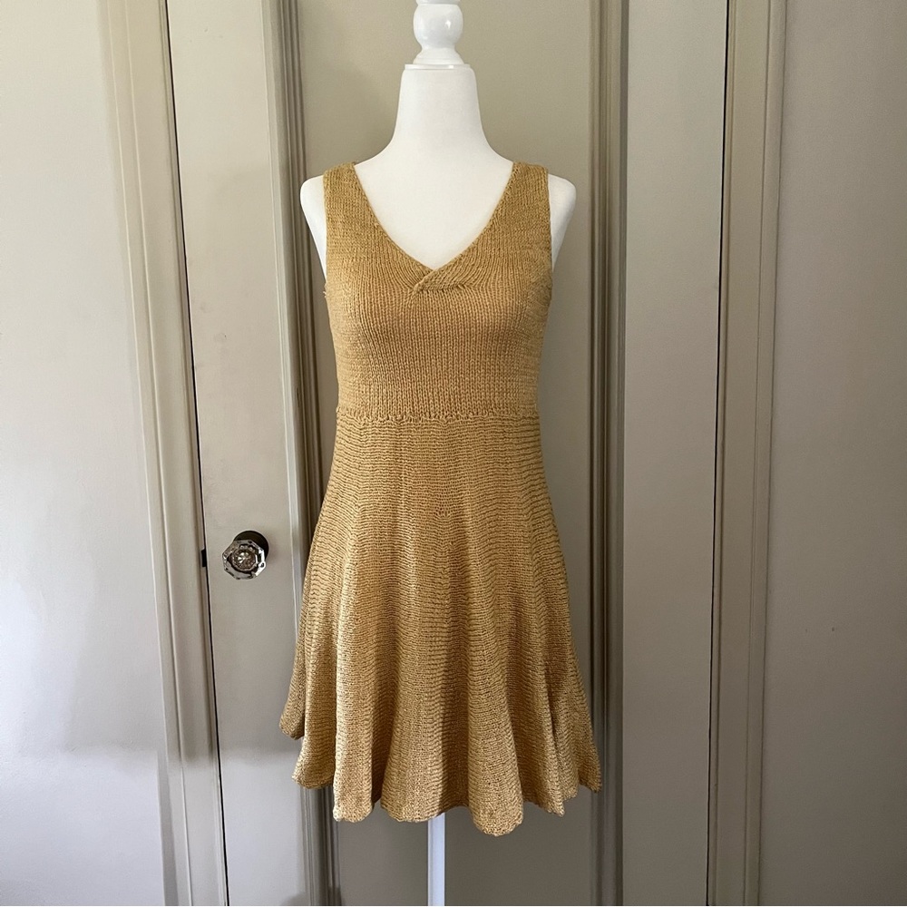 Gold Hand Knitted Dress Argentina